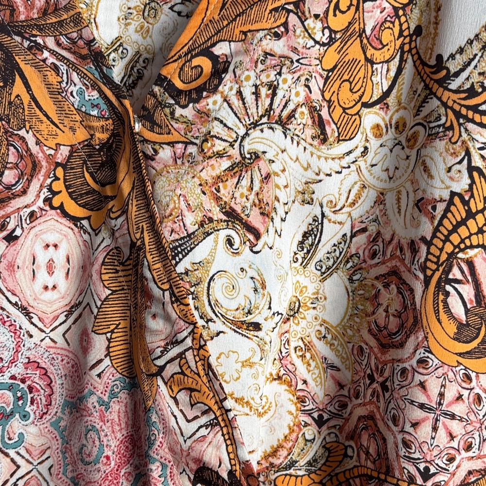 Chico's Paisley Maxi Silky Dress - Picture 7 of 11